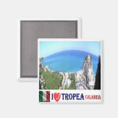 CLB021 TROPEA I Love - Calabria – イタリア – 冷蔵庫 マグネット (正面/裏面)