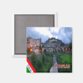 CLB027 COSENZA, Calabria,イタリア,冷蔵庫 マグネット (正面/裏面)