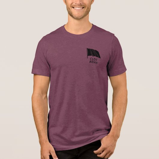 CLDJブラックフラッグTri-blend Tシャツ (正面)