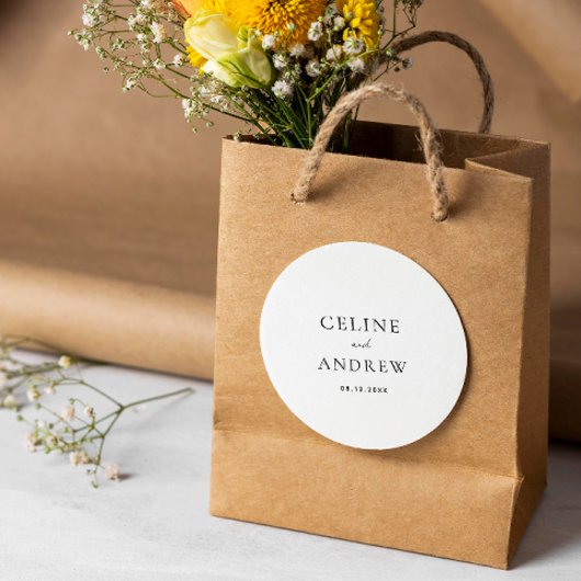 Clean モダン Timeless結婚's ラウンドシール