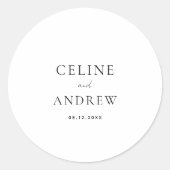 Clean モダン Timeless結婚's ラウンドシール (正面)