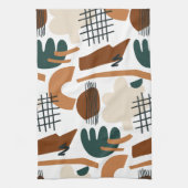 Clean Abstract Boho Pattern | Modern Minimal キッチンタオル (縦)