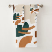 Clean Abstract Boho Pattern | Modern Minimal バスタオルセット (インサイチュ)