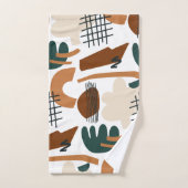 Clean Abstract Boho Pattern | Modern Minimal バスタオルセット (ハンドタオル)