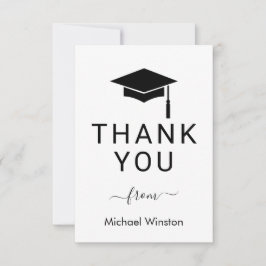 Clean and Chic Graduation Thank You Card サンキューカード