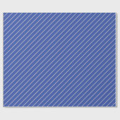 Clean and Simple Diagonal Line Patterns in Blue ラッピングペーパー (フラット)