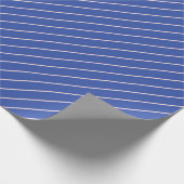 Clean and Simple Diagonal Line Patterns in Blue ラッピングペーパー (角)