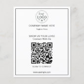 Clean and Simple QR Code Business Flyer for Client チラシ (正面)
