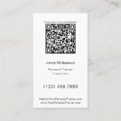 Clean Approachable Photo Logo Personal Trainer 名刺 (裏面)