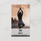 Clean Approachable Photo Logo Personal Trainer 名刺 (正面)