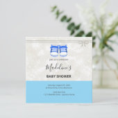 Clean Baby Shower Invitation – Customizable  セーブザデート (スタンド正面)