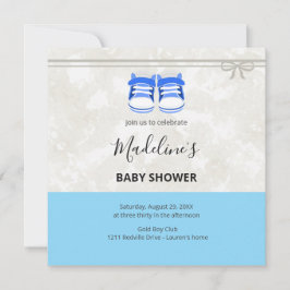 Clean Baby Shower Invitation – Customizable  セーブザデート