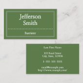 Clean & Barristerエレガント名刺 名刺 (正面/裏面)