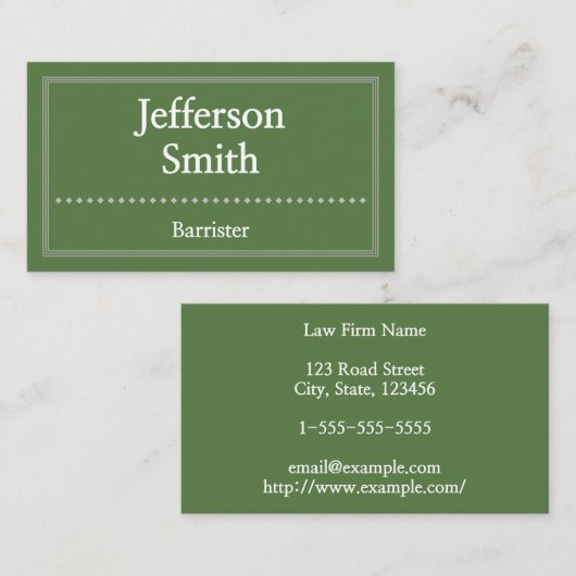 Clean & Barristerエレガント名刺 名刺 (正面/裏面)