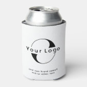 Clean + Black文字Company Business Can Coのロゴ 缶クーラー (缶正面)