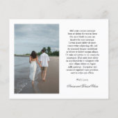 Clean Black and White Budget 結婚's Thank You (裏面)