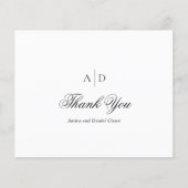 Clean Black and White Budget 結婚's Thank You (正面)