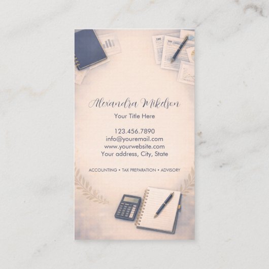 Clean Bookkeeping Office Branding 名刺 (裏面)