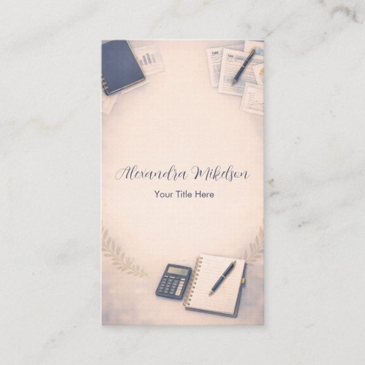 Clean Bookkeeping Office Branding 名刺 (正面)