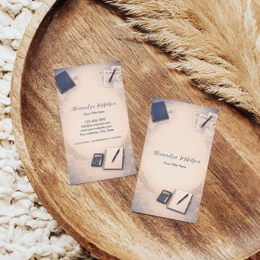 Clean Bookkeeping Office Branding 名刺