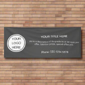 Clean Business Logoプロモーション広告のイベント 横断幕