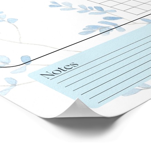 Clean by the Calendar Chore Chart ポスター (角)