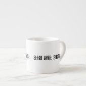 Clean Code Clean Mind Minimalist エスプレッソカップ (正面右)