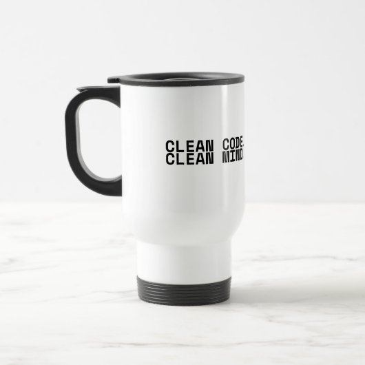 Clean Code Clean Mind Minimalist Insulated Travel  トラベルマグ (左)