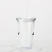 Clean Code Clean Mind Minimalist Technical Tumbler アクリルタンブラー (右)