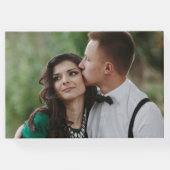 Clean Collage編集可能カラー結婚のゲストブック ゲストブック (裏面)