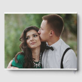 Clean Collage編集可能カラー結婚のゲストブック ゲストブック (裏面)