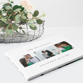 Clean Collage編集可能カラー結婚のゲストブック ゲストブック