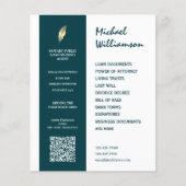 Clean corporate style notary チラシ (正面)