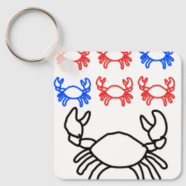 Clean Crab Zodiac Keychain – Sleek Cancer Symbol キーホルダー
