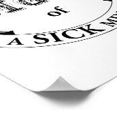 Clean Desk Funny Quotes Poster ポスター (角)