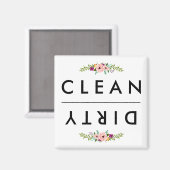 CLEAN / DIRTY 食洗機マグネット マグネット (正面/裏面)