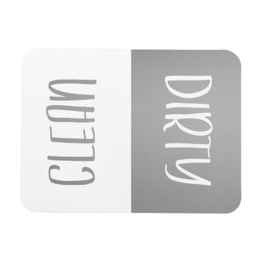 Clean | Dirty Dishwasher Magnet Sign マグネット (横)