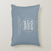 Clean Dusty Blue lビジネスロゴプロモーション アクセントクッション (正面(垂直))