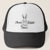 Clean Easter – Minimal Bunny Design - boné キャップ (正面)
