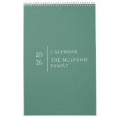 Clean Elegant Layout カレンダー (カバー)