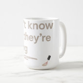 Clean Girl Chaos – Skincare Delulu Vibes Quote コーヒーマグカップ (正面右)