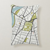 CLEAN HARVARD UNIVERSITYマサチューセッツ州概要地図 アクセントクッション (正面(垂直))