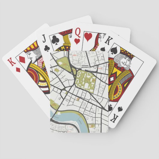 CLEAN HARVARD UNIVERSITYマサチューセッツ州概要地図 トランプ (裏面)