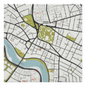 CLEAN HARVARD UNIVERSITYマサチューセッツ州概要地図 ポスター (正面)