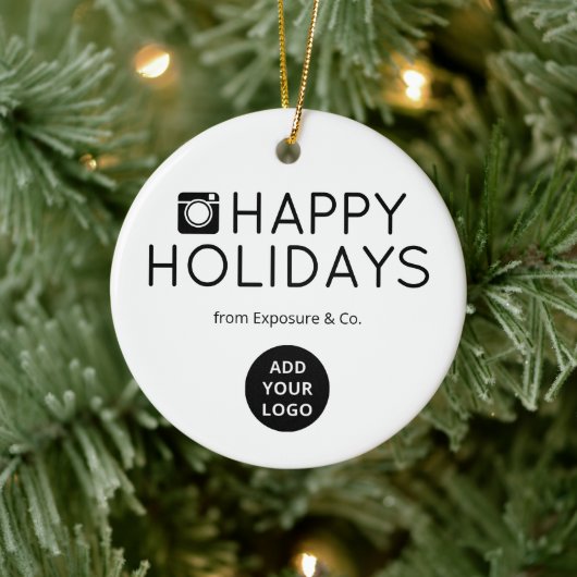 Clean Logo Ornament for Photo Studios セラミックオーナメント (ツリー)