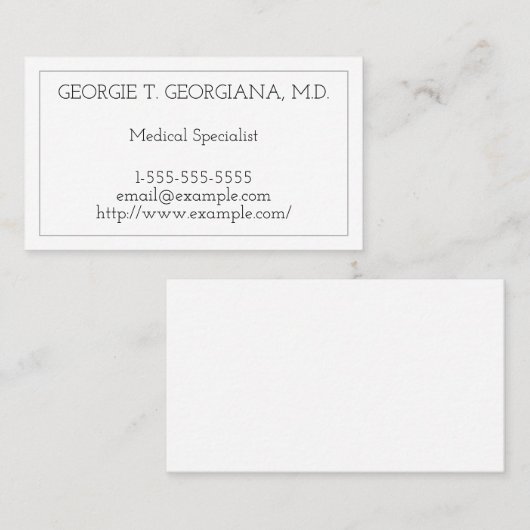 Clean Medical Specialist名刺 名刺 (正面/裏面)