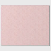 Clean Minimal Beige Linen Mimic Fabric Effect Pink ラッピングペーパー (フラット)