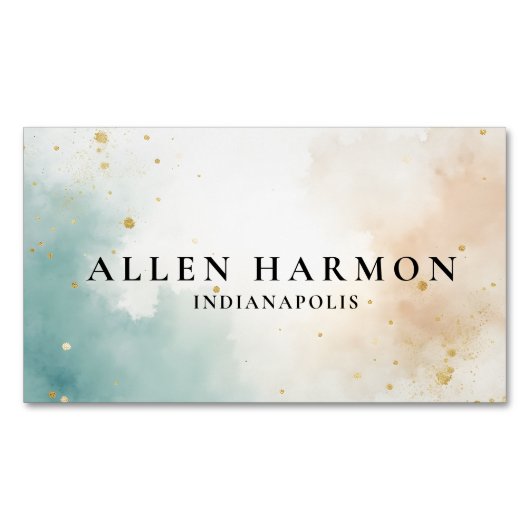 Clean Minimal Custom Family Name | 5-Minute Edit マグネット名刺 (正面)