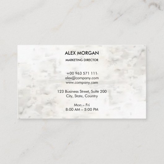 Clean Minimal | Custom Logo | 5-Minute Edit 名刺 (裏面)