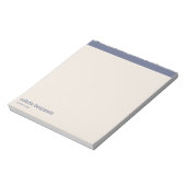 Clean Minimalist Blue-Grey & Pale Peach ノートパッド (回転)